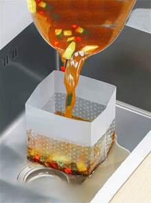 30/60pcs Garbage Bag, Creative Self-Supporting Multifunctional Kitchen Drainage Bag, Strong And Easy To Throw Away, Durable PE Material, Kitchen Waste Storage Bag, Filter Sewage, Residue Concentration