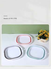 1件一体式折叠盆、折叠桶、护腕、洗脸盆、脚盆、洗手盆、折叠足部按摩桶，易于清洁，轻巧可伸缩，轻松舒适，适用于家庭、宿舍和户外露营旅行。