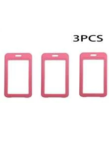 Badge Holders - Double-Sed Vertical Hard Plastic Cases For Secure Display Of S Cards Key Cards Licenses & Passes - Perfect For Office School & Everyday Use Christmas Gifts Gift Thanksgiving Card Holder Card Holder Wallet Business Card Holder Credit Card Holder Id Card Holder For Women For Men Card Wallet - Multicolor - View 7