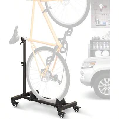 Vertical Bike Stand Freestanding Indoor Bike Storage Rack Upright Bicycle Floor Stand Indoor Bike Holder With Adjustable Height For Garage Apartment For Wheels Sizes Up To 29