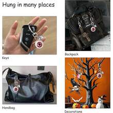 Mặt dây chuyền hình mắt kinh dị, Móc khóa Gothic, Phụ kiện Halloween, Móc khóa hình trái tim Gothic, Mặt dây chuyền trang trí vui nhộn cho ví, Ý tưởng quà tặng Giáng sinh cho nam và nữ - Xem 8
