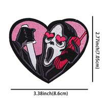 1pc Halloween Personalized Patch, Handmade DIY Clothing Accessory, Bag, Garment Decor Patch - Black - View 3