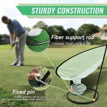 Caiton Caiton Golf Chipping Net Set, Durable Golf Practice Net, Quick Setup Golf Training Aid For Indoor Outdoor Practice, Golf Accessories For Beginners And Experienced Players