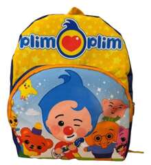 Mochila Infantil De Plim Plim Y Sus Amigos - Amarillo - Ver 1