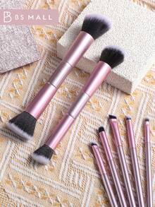 BS-MALL High Quality 10pcs Purple Dual-Ended Makeup Brush Set With Paper Box Full Face Makeup Brushes Makeup Tools Set Foundation Brush Blush Brush Contour Brush Eyeshadow Brush Set - Purple - View 6