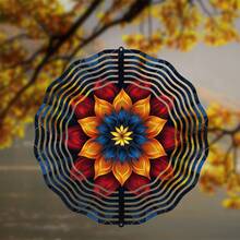 2D Wind Spinner Metal Garden Decor, Memorial Gift, Outdoor Porch Lawn Ornament, Spring Summer Decoration, No Electricity Or Battery Needed - Multicolor - View 10