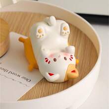 1 Peça Figura Decorativa de Gato Fofo, Suporte de Telefone Adorável, Ornamento de Mesa