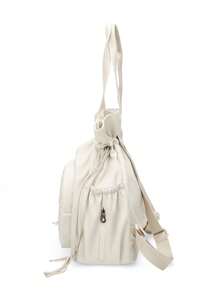 peach tree 桃树旅行背包，两用手提包和单肩包，笔记本电脑包，情侣包，防水隔层，大容量，多口袋，适合旅行、度假、健身、学校、商务、圣诞节、情人节礼物 - 白色 - 查看 10