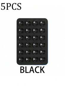3/5Pcs Multi-Purpose Square Silicone Suction Cup Mobile Phone Holder, 24-Hole Suction Cup With Strong Adhesiveness, 1/10/20/30/40/50/60Pcs,Suitable For Various Scenarios To Prevent Phone Falling, Used For Video, Vibration, And Self-Portrait Phone Accessories