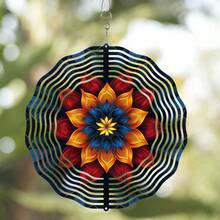2D Wind Spinner Metal Garden Decor, Memorial Gift, Outdoor Porch Lawn Ornament, Spring Summer Decoration, No Electricity Or Battery Needed - Multicolor - View 11