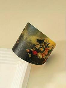 復古西部波希米亞風格孔雀羽毛印花金屬開圈手鐲 - 開口手鐲 - 查看 8