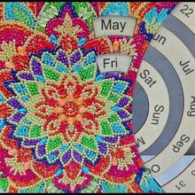 SNA Calendar de Advent 2025 în stil nou, calendar de Advent de Crăciun, calendar de Crăciun, pictură cu diamant, calendar perpetuu, calendar de birou din lemn, broderie DIY 5D, cadou de Crăciun pentru decorul casei, meșteșuguri DIY, pictură cu diamant, pictură cu diamant