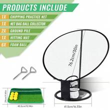 Caiton Caiton Golf Chipping Net Set, Durable Golf Practice Net, Quick Setup Golf Training Aid For Indoor Outdoor Practice, Golf Accessories For Beginners And Experienced Players