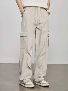 Men Pants - 米色 - 查看 1