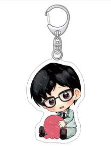 1pc 6cm动漫Takopi的原罪亚克力钥匙扣公仔久世静香Marina Azuma Cosplay包挂件钥匙圈创意粉丝万圣节礼物 - 彩色 - 查看 8