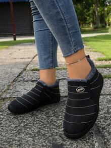 2025秋冬新款女式羊毛雪地靴，多色保暖防滑一脚蹬冬季鞋，厚款户外休闲鞋