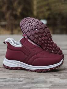 Męskie, termiczne, codzienne trampki/śniegowce, gruba podeszwa, wygodne buty sportowe na świeżym powietrzu, łatwe wsuwane, ciepłe damskie, termiczne, codzienne trampki/śniegowce, łatwe wsuwane buty dla par, rozmiary CN36-45 (jeśli masz grubsze stopy, zamów o jeden rozmiar większe)