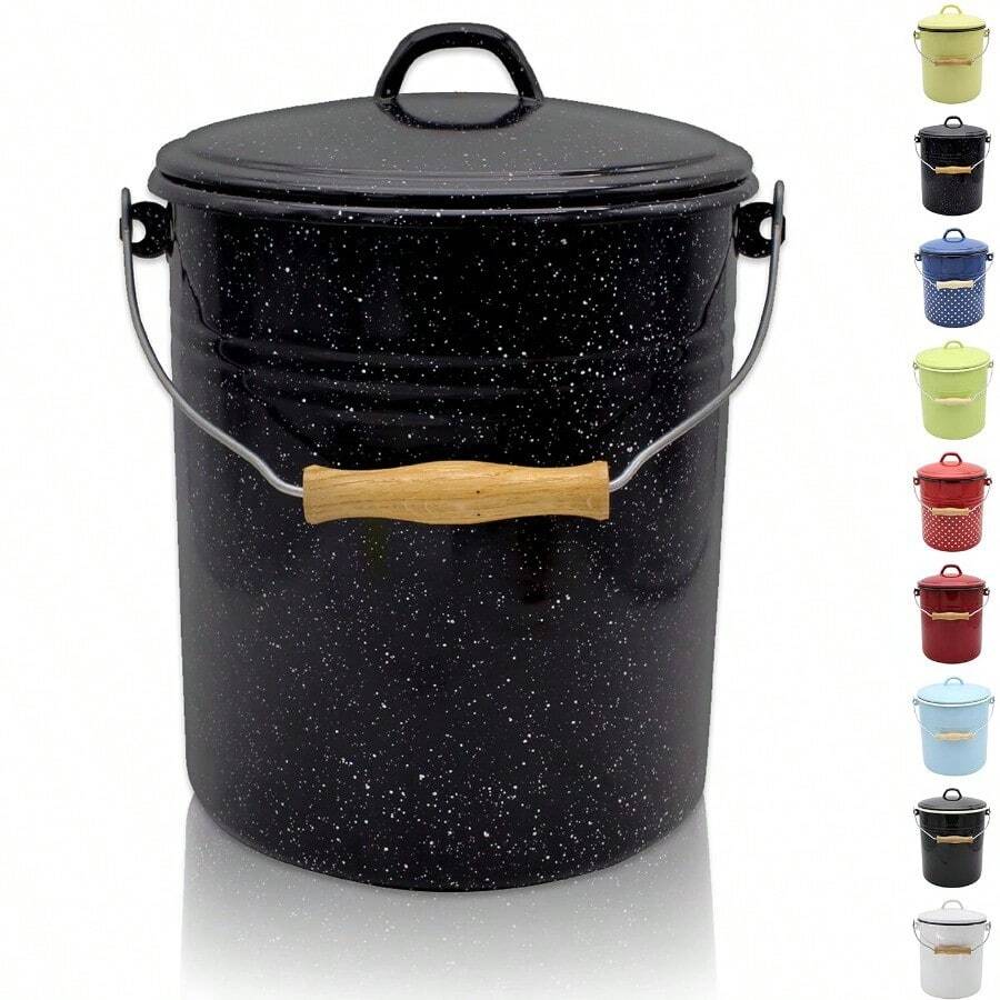 Waste Bins - schwarz-weißgesprenkelt - View 1