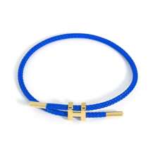 1pc Adjustable Stainless Steel Wire Rope Bracelet, 3D Hard Gold Plated - Adjustable Hand Strap - View 22