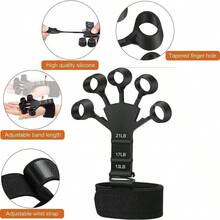 Hand Grip Strengthener Physical Tools Guitar Finger Trainer Training And Exercise Gym 6th Level Resistance Gripster Expander - Multicolor - View 3