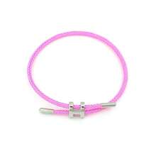 1pc Adjustable Stainless Steel Wire Rope Bracelet, 3D Hard Gold Plated - Adjustable Hand Strap - View 12