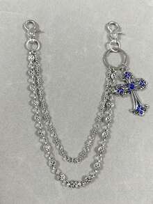 交叉裤链、钱包链、复古链、双层链、嘻哈朋克风、牛仔裤链、口袋链、男士钥匙链