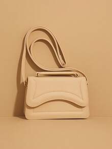 Femina Vega Metallic Metal Bag With Hand Strap And Shoulder Strap - 卡其色 - 查看 1
