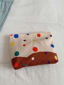 可爱卡通印花化妆包 复合面料化妆包 唯美女士手提包 钱包 收纳化妆包 女生行李包 旅行收纳包 可爱收纳包 开学季学生必备 学校假期旅行必备包 返校用品女士旅行包 - 彩色 - 查看 9