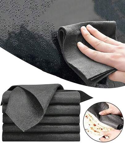 5pcs/10pcs/20pcs Magic Cleaning Cloths Reusable Microfiber Washing Rags Car Window Mirror Wipe Towels Rag Household Kitchen Clean Tools