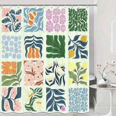 Retro Shower Curtai…