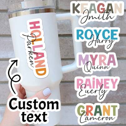 Nhãn dán bình nước tùy chỉnh, Nhãn dán tên ba chiều tùy chỉnh, Nhãn dán thẻ tên cá nhân hóa, Nhãn dán tên có thể tùy chỉnh, Quà tặng sinh nhật, Nhãn dán chữ nhiều màu sắc, Sổ tay, Máy tính, Trang trí phòng, Đồ dùng học tập, Chống thấm nước, Kỷ niệm, Ngày Nhà giáo, Trường học, Bé trai, Bé gái, Mẹ, Nhà cửa, Chuyển nhà, Đa chức năng, Trang trí, Có thể tái sử dụng, Hiện đại, Nhiều màu sắc, Dễ thương, Cổ điển, Hoạt hình, Kawaii, Tùy chỉnh, Cá nhân hóa, Độc đáo, Theo yêu cầu, Nhân viên, Khách hàng, Học sinh, Dành cho Doanh nghiệp/Công việc/Văn phòng, Dành cho Trường học, Phong cách Mùa thu sa mạc ấm cúng, Trang trí văn phòng, Công việc mới, Đồ dùng văn phòng, Tự làm, Tùy chỉnh số lượng lớn