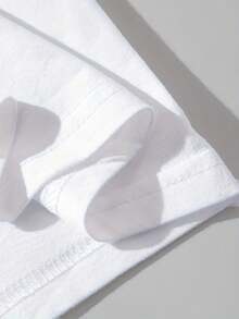 Men's New Casual Sports T-Shirt - Lightweight & Comfortable, Small Label Fish Hook "Fishing Life" Graphic Print, Suitable For Outings, Gatherings With Friends, Outdoor Travel, And Casual Daily Wear - White - View 4