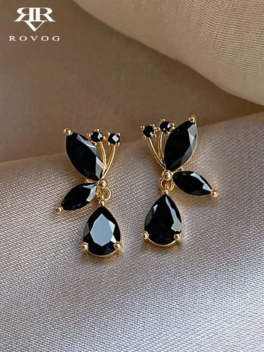 1 Đôi bông tai bướm hình giọt nước cao cấp thời trang cá nhân hóa dành cho nữ