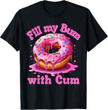 Fill My Bum Donut Tee - Raunchy Pastry - màu đen - Xem 1