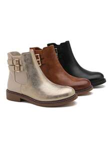 鞋履 > 女鞋 > 女士时尚靴子 > 女士踝靴和短靴 - 駝色 - 查看 3