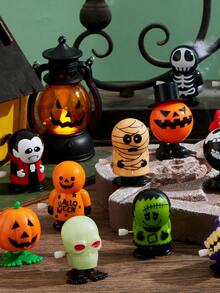 6 pièces Jouets à remonter d'Halloween, Jouets à remonter en vrac pour les faveurs de fête d'Halloween, les sacs surprises, les faveurs de fête, les prix de jeux de carnaval