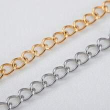 25pcs/50pcs Stainless Steel Extender Chain Without Clasp, Adjustable Length 5cm, Suitable For DIY Necklace And Jewelry Making - Extension Chain - View 5