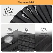 3pcs/Set, Multi-Color & Size Options, Minimalist Pleated Curtain, Clever Semi-Sheer Breathable No-Drill Easy Installation, Pull-Up Design, Customizable Fit For All Rooms, Adds Elegant Vibe To Space - Multicolor - View 4
