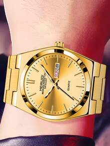 A New Men's Calendar Luminous Fashionable Business Casual Personalized Quartz Watch - one-size - View 5