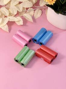 10/20/30/50 قطعة أكياس عشوائية الألوان لنفايات الحيوانات الأليفة، أكياس براز الكلاب، أكياس فضلات القطط، أكياس بديلة لمجرفة جمع براز الكلاب والتنظيف