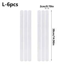 12/6pcs Anti Slip Shower Stickers Non-Slip Bathtub Strips Adhesive Decals Shower Strips Treads For Bath Tub, Shower Floor, Stairs, Ladders