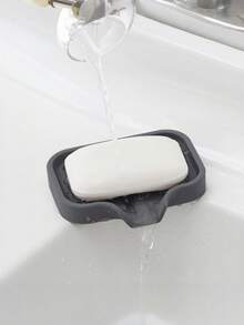 Tapete de drenaje de baño creativo de silicona gris que no acumula agua, caja de jabón - Multicolor - Ver 4