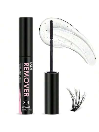 5ml Líquido removedor de extensiones de pestañas (para pestañas en racimo), removedor de pegamento para pestañas suave y calmante, líquido removedor de extensiones de pestañas DIY