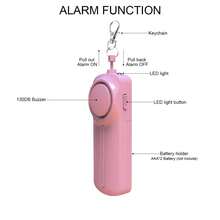 1 包 130DB 安全声音个人报警器，带 LED 灯的个人安全报警器钥匙扣，适用于女性、男性和老年人的紧急安全报警器