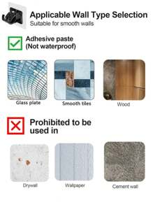 2入組免鑽桿架，無需鑽孔自粘窗簾桿座掛鉤，免釘可調裝飾掛鉤，適用於浴室廚房家居客廳