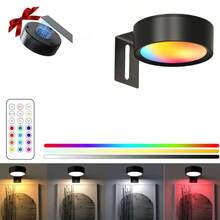 6/3/1pc LED Drawing Light, Battery Powered, Wireless LED Drawing Lamp, Wireless Wall Light With Magnetic Attachment, Wireless Spotlight, Dimmable Display Light With Remote Control, 3 Lighting Modes, Suitable For Frames, Artworks, Portraits Display, Wall Decor Light, 150mAh Remote Control - Multicolor - View 18
