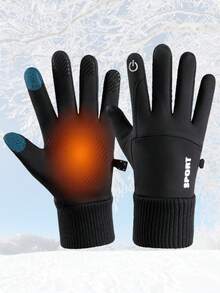 Winter Touchscreen Warm Gloves - Anti-Slip Thick Cycling Running Outdoor Sports Gloves, Durable Material Suitable For Cold Weather And Smartphone Use Arm Warmers Autumn Fall Fashion