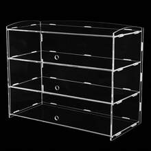 HOHOBLA Acrylic Display Case Countertop Bakery Display Case Cookie Candy Display Shelves Cabinet Showcase For Cupcake Donut Bakery ,Figure Display Case For Collectibles (3 Tiers) [Wonderful Gift For Family&Friends] - Clear - View 5
