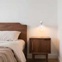 (暖白) 500mAh，3档白光宿舍台灯，USB可充电LED吊灯，适用于露营，停电应急 - 彩色 - 查看 1