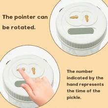GCTECHING 1pc Pickle Container With Filter, Wet & Dry Separation, Suitable For Pickling Cucumbers, Olives And Other Foods, Comes With Fork, Leak-Proof Seal, Can Be Inverted For Use, Reusable, Suitable For Storing Cucumbers, Olives And More. - Four Generations Of Kimchi Jars - View 5